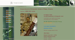 Desktop Screenshot of acupunctureandchiropracticmesa.com